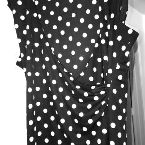 Polka Dot Black Top